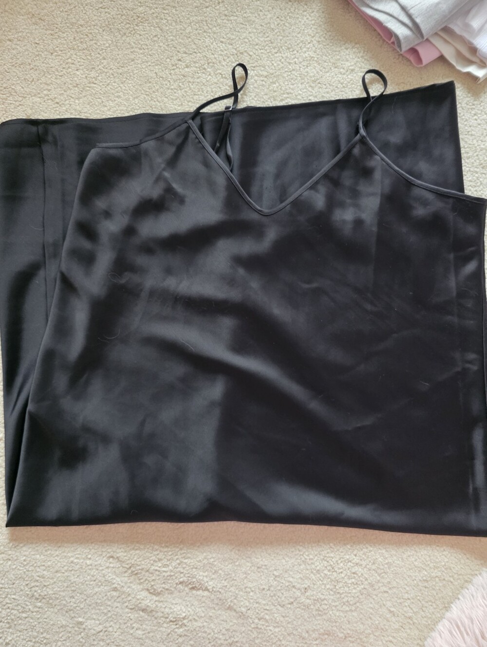 Satin Style Black Slip Dress